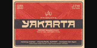 Yakarta Font Poster 1