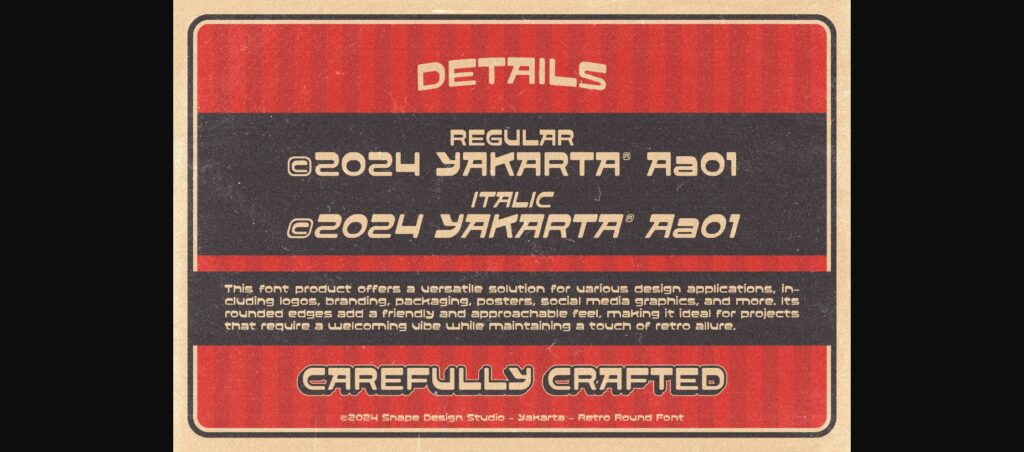 Yakarta Font Poster 6