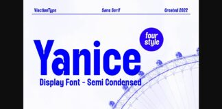 Yanice Font Poster 1