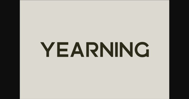 Yearning Font Poster 1