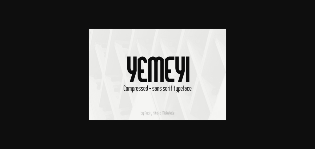 Yemeyi Font Poster 3