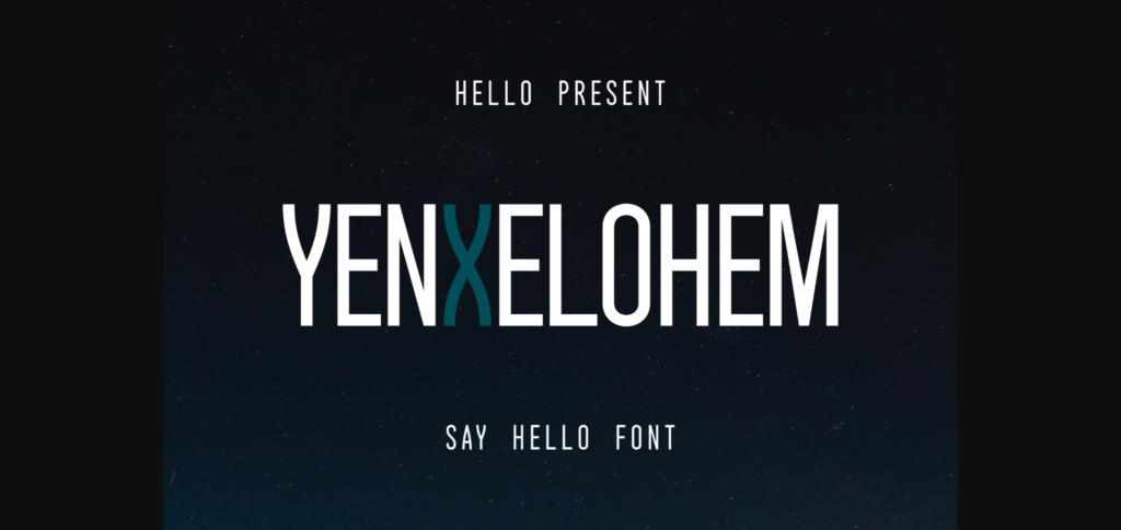 Yenxelohem Font Poster 3