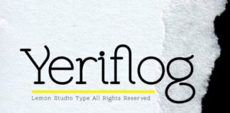 Yeriflog Fonts