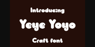 Yeye Yoyo Font Poster 1