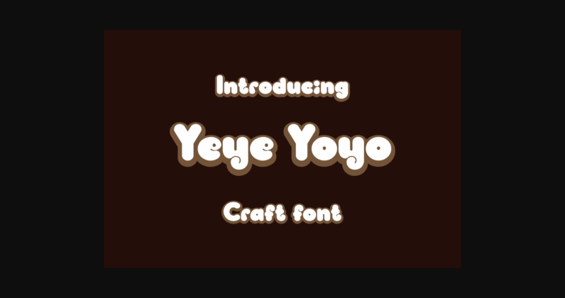 Yeye Yoyo Font Poster 4