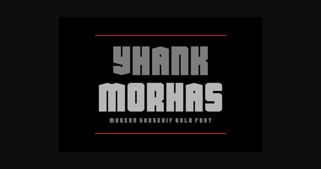 Yhank Morhas Font Poster 6