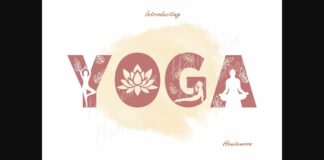 Yoga Font Poster 1