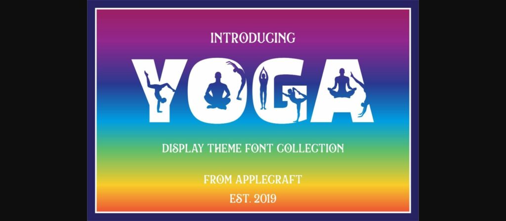 Yoga Font Poster 3