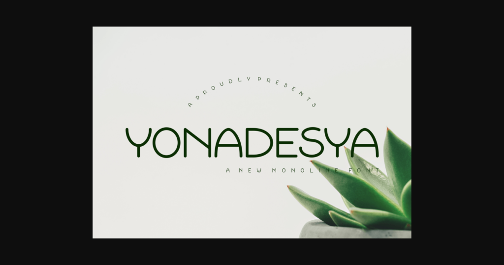 Yonadesya Font Poster 3