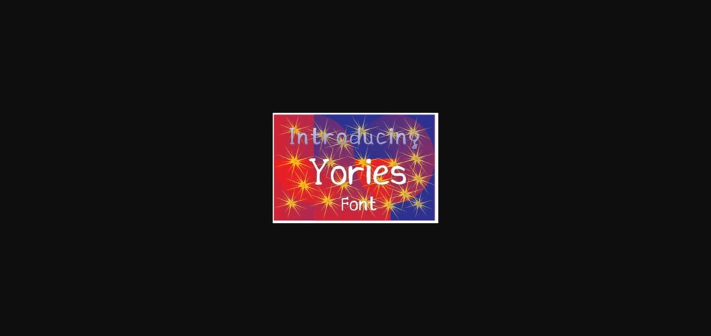 Yories Font Poster 1