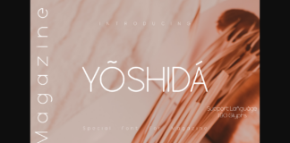 Yoshida Magazine Font Poster 1