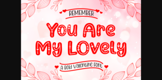 You Are My Lovely Font Poster 1