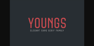 Youngs Font Poster 1