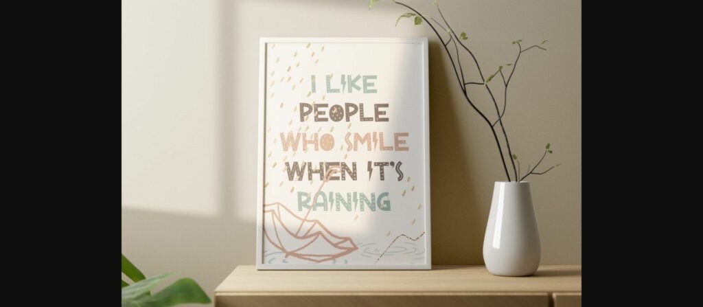 Your Umbrella Font Poster 10