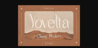 Yovetta Font Poster 1