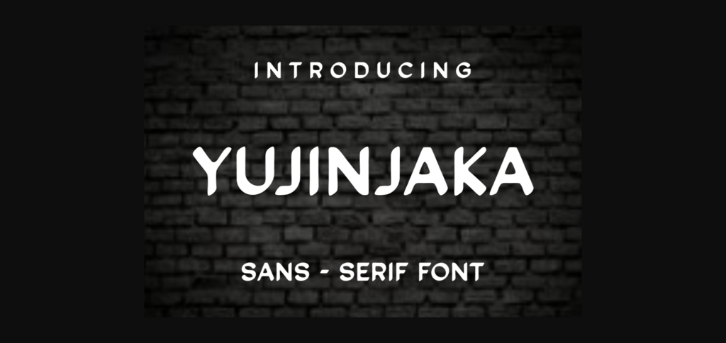 Yujinjaka Font Poster 1