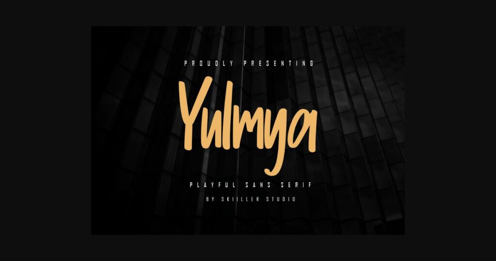 Yulmya Font Poster 1