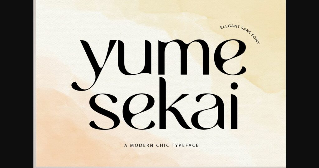 Yumesekai Font Poster 3