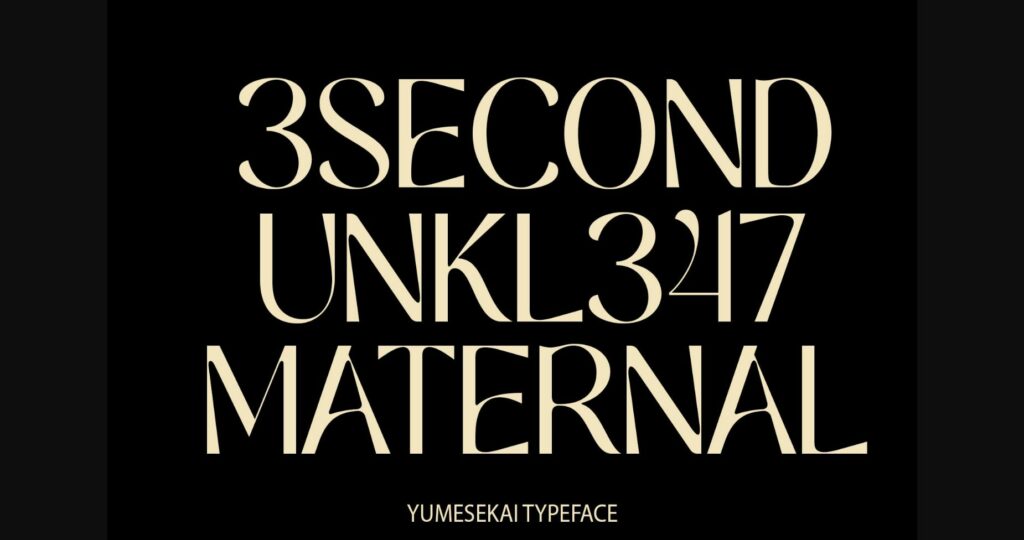 Yumesekai Font Poster 6