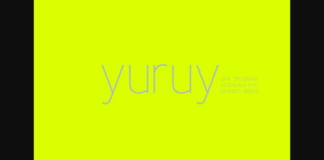 Yuruy Font Poster 1