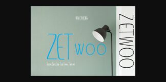 ZETwoo Font Poster 1