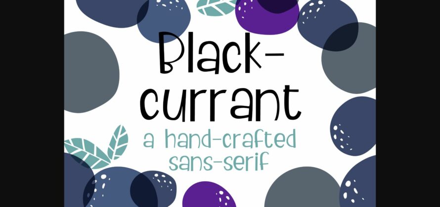 ZP Blackcurrant Font Poster 3