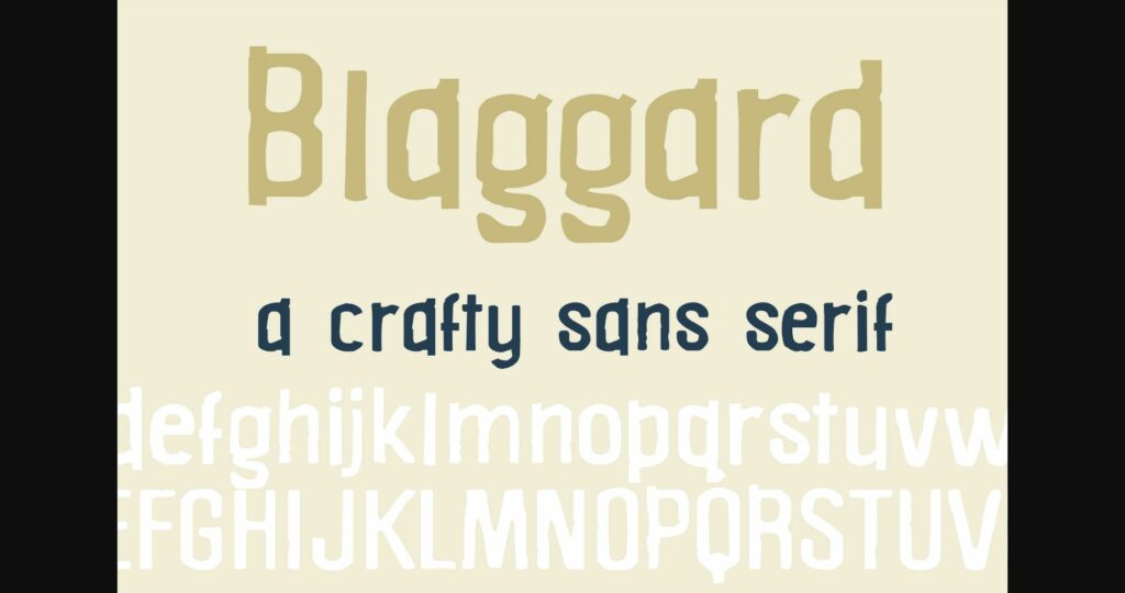 ZP Blaggard Font Poster 3