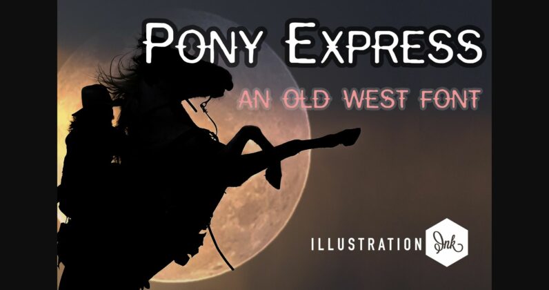 Pony Express Font Poster 3