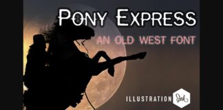 Pony Express Font Poster 1