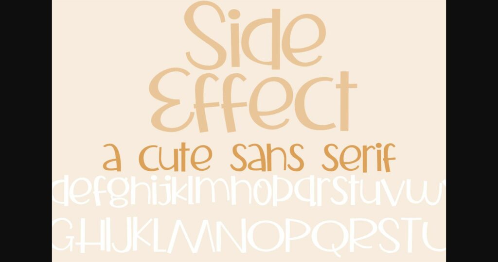 ZP Side Effect Font Poster 3