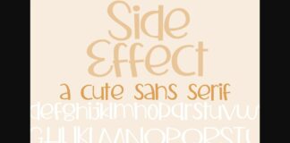 ZP Side Effect Font Poster 1