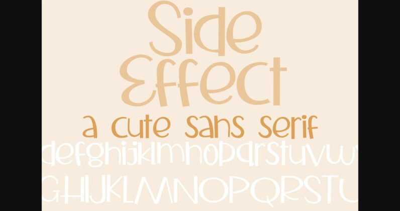 ZP Side Effect Font Poster 1