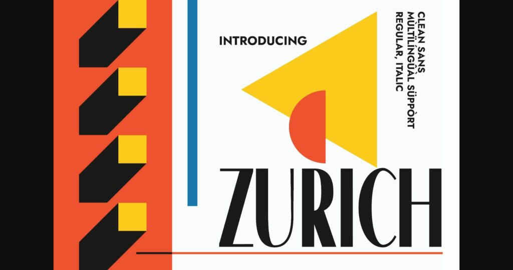 Zurich Font Poster 3