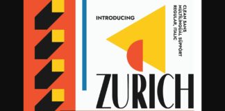 Zurich Font Poster 1