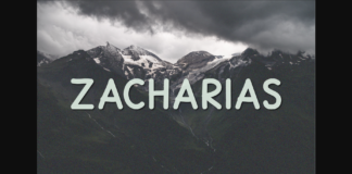 Zacharias Font Poster 1