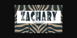 Zachary Font Poster 1
