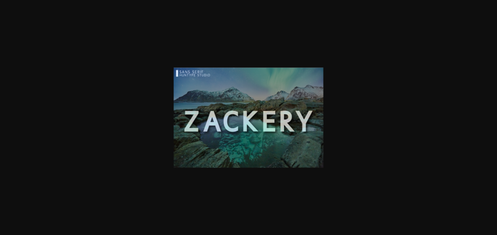 Zackery Font Poster 3