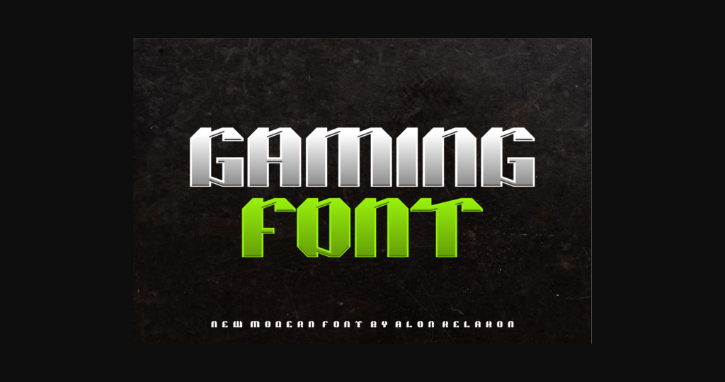 Zaeros Gaming Font Poster 2