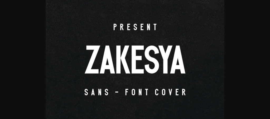 Zakesya Font Poster 3