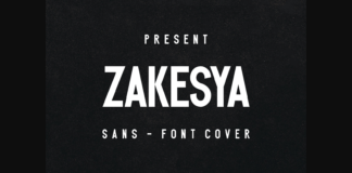 Zakesya Font Poster 1