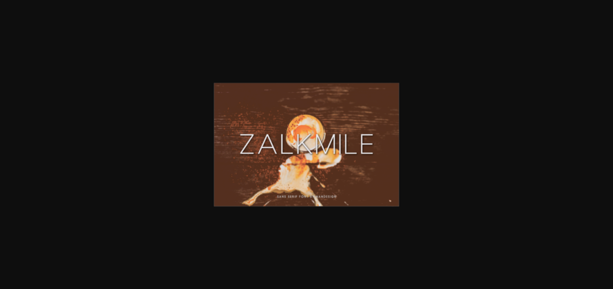 Zalkmile Font Poster 1