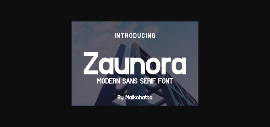 Zaunora Font Poster 3