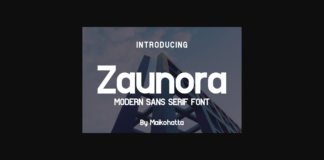 Zaunora Font Poster 1