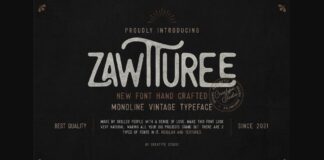 Zawturee Font Poster 1