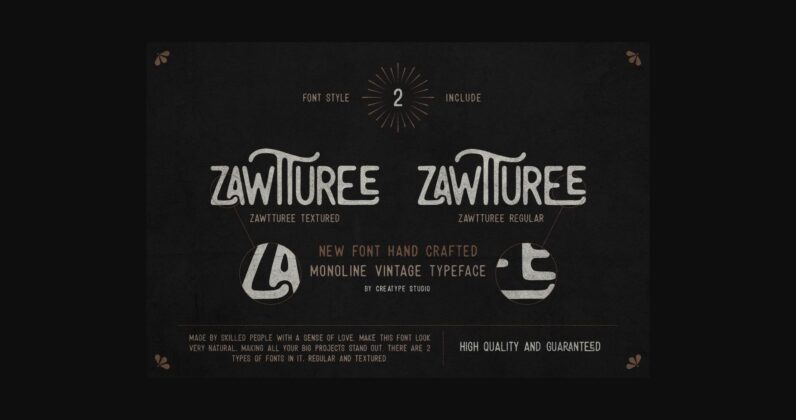 Zawturee Font Poster 10