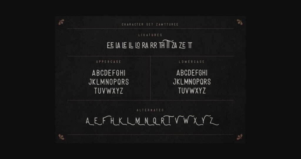 Zawturee Font Poster 11