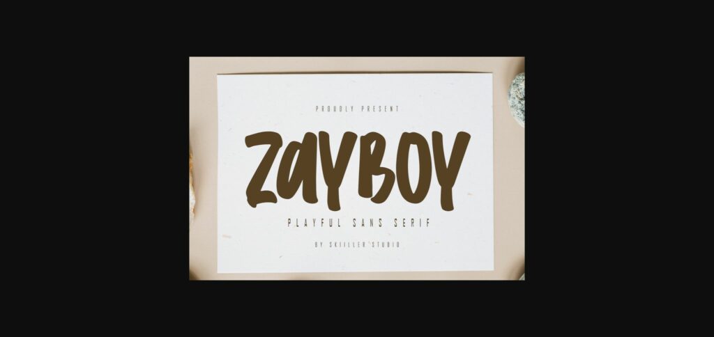 Zayboy Font Poster 3