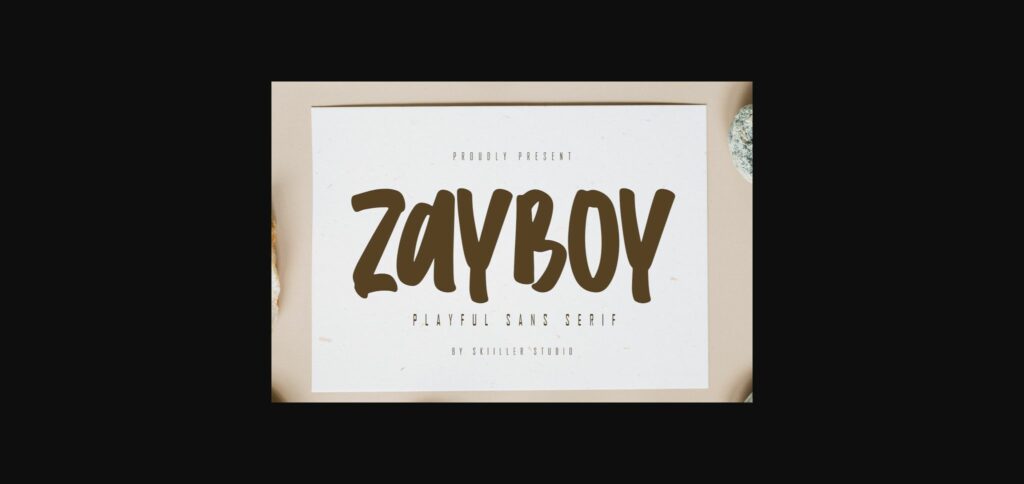 Zayboy Font Poster 1