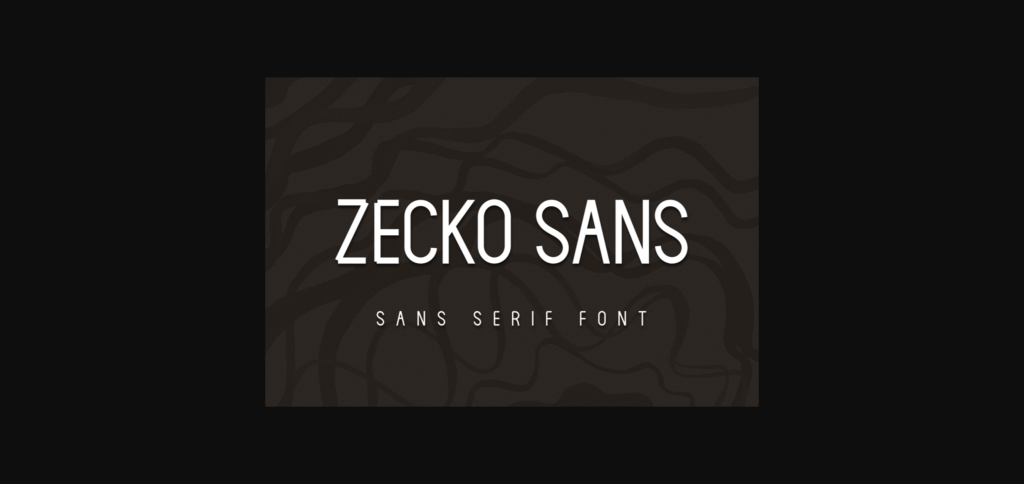 Zecko Sans Font Poster 3