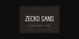 Zecko Sans Font Poster 1